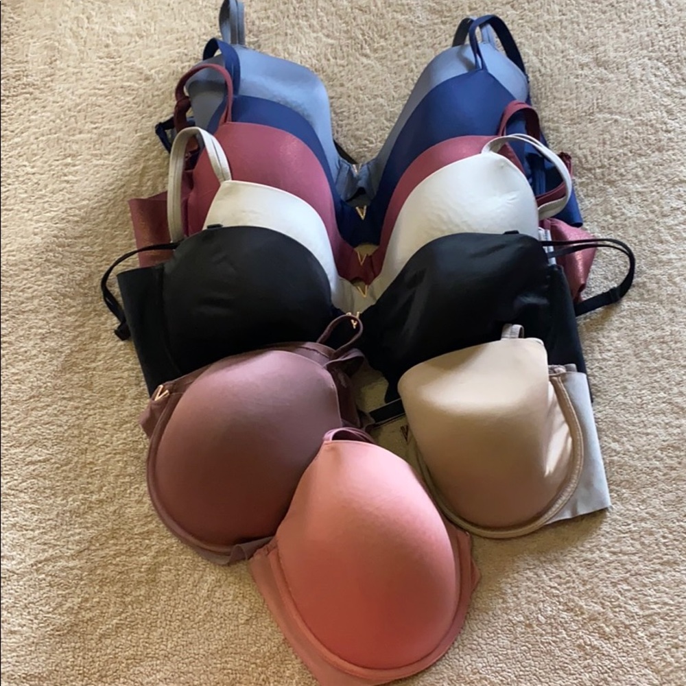 Victoria Secret Lined Demi/ Demi Double Bras
